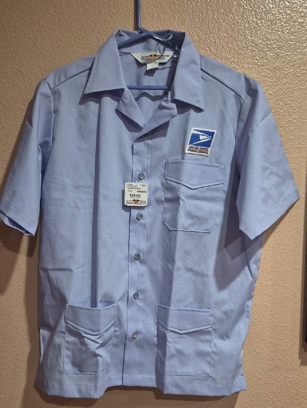 Men's USPS Letter Carrier Short Sleeve Shirt - Light Blue